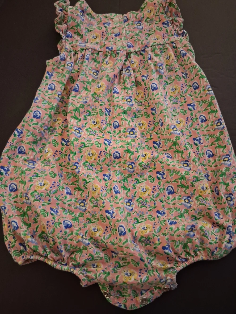 Ralph Lauren Pink Floral Baby One-Piece Romper